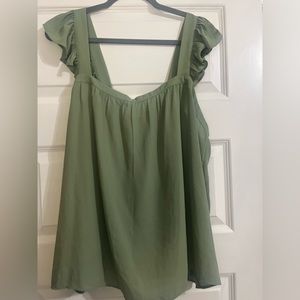 NWOT Loft Ruffle Tank